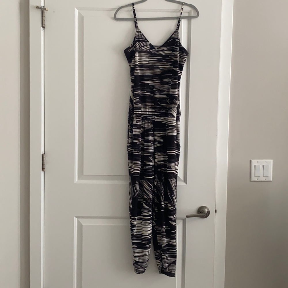 Veronica m black and white jumpsuit